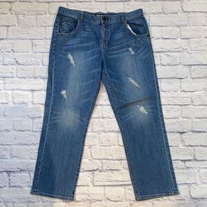Allen B by Allen Schwartz Distressed Jeans